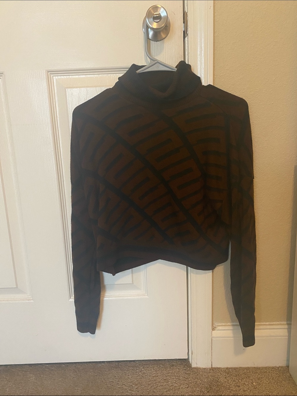 Fashion Nova Black Cropped Turtleneck Sweater